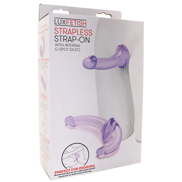 Strapless StrapOn Wearable Jelly Dildo in Purple Electric Eel Female Sex Toys Strapless StrapOn Wearable Jelly Dildo in Purple Electric Eel Female Sex Toys