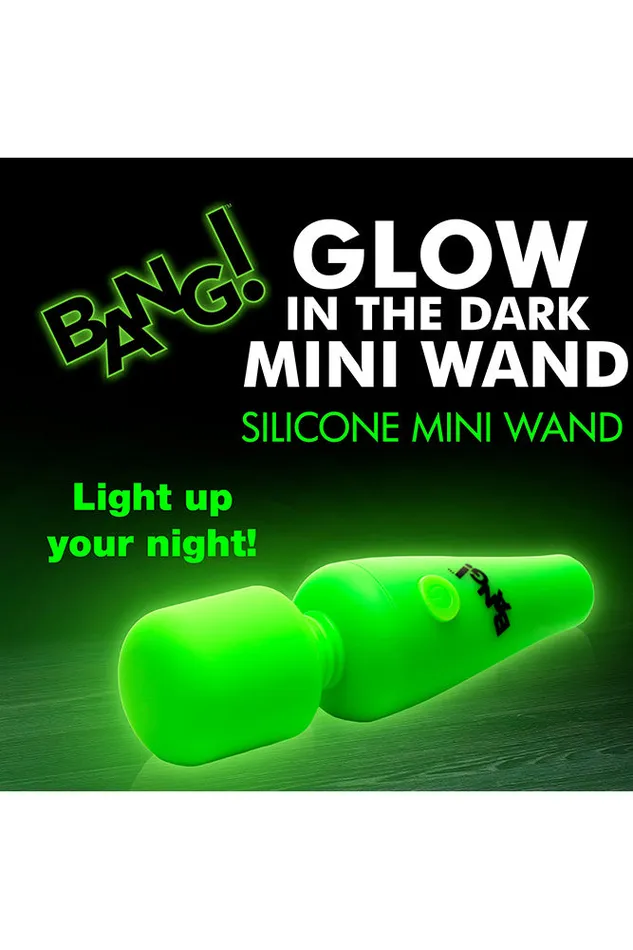 Female Sex Toys XR Brands XR Brands BANG 10X GlowintheDark Mini Wand Vibrator