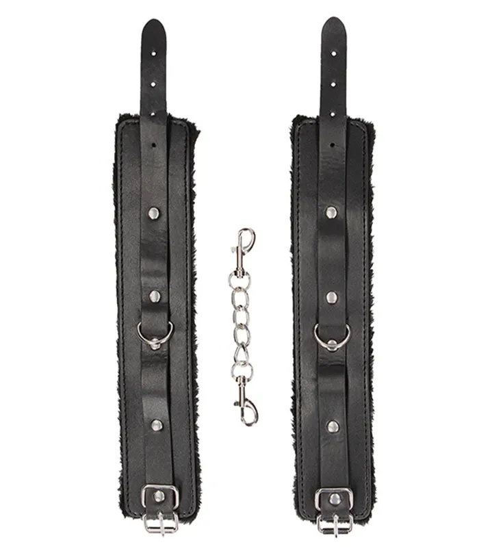 Plush Vegan Leather Ankle Wrist Cuffs Shots America Restraints