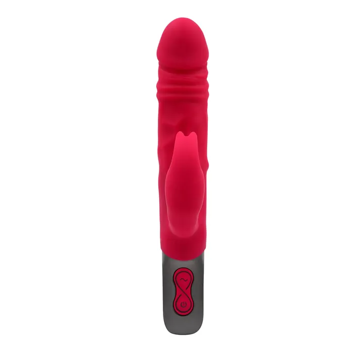 Vibrators Excellent Power Excellent Power Titanz Thrusting Penis Rabbit Vibrator Pink