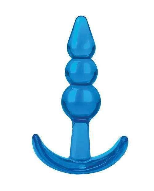 Blue Line C B 375 Beginners Beaded Plug Jelly Blue Electric Eel INC Anal