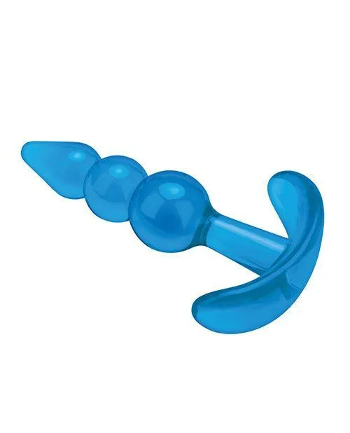 Blue Line C B 375 Beginners Beaded Plug Jelly Blue Electric Eel INC Anal