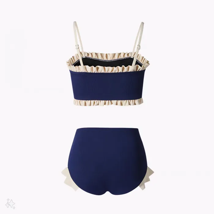 Vibrators Blue High Waist Bikini Two Piece Swimsuit By Sinderella Sinderella Vibrators Blue High Waist Bikini Two Piece Swimsuit By Sinderella Sinderella