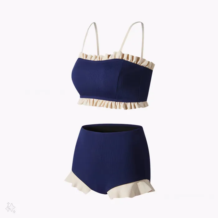 Vibrators Blue High Waist Bikini Two Piece Swimsuit By Sinderella Sinderella Vibrators Blue High Waist Bikini Two Piece Swimsuit By Sinderella Sinderella
