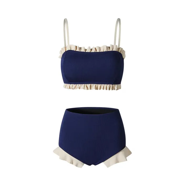 Vibrators Blue High Waist Bikini Two Piece Swimsuit By Sinderella Sinderella Vibrators Blue High Waist Bikini Two Piece Swimsuit By Sinderella Sinderella