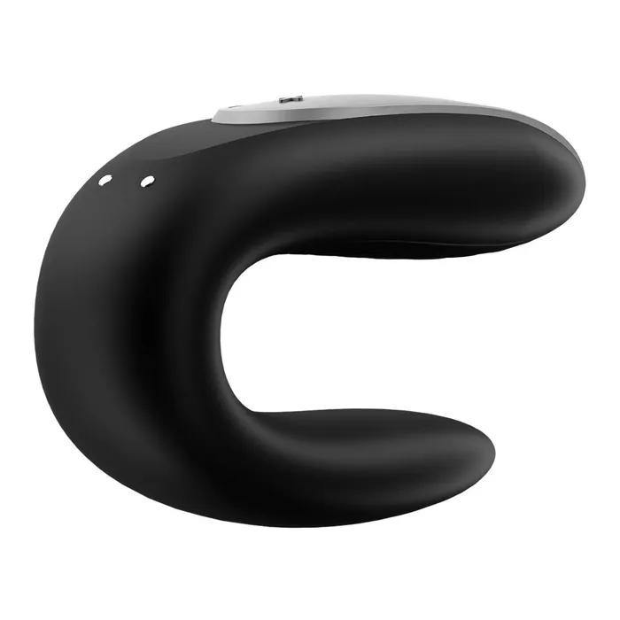 Vibrators Satisfyer Satisfyer Double Fun Partner Vibrator Black