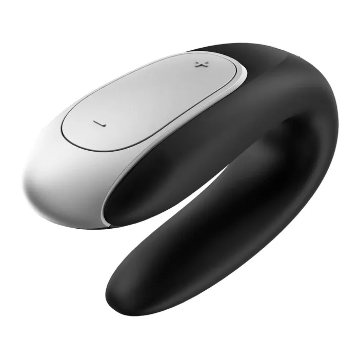 Vibrators Satisfyer Satisfyer Double Fun Partner Vibrator Black
