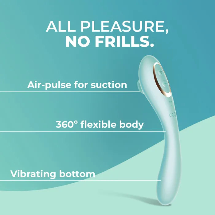 VirtuosoVibrator with Airpulse Stimulator MsChief Female Sex Toys