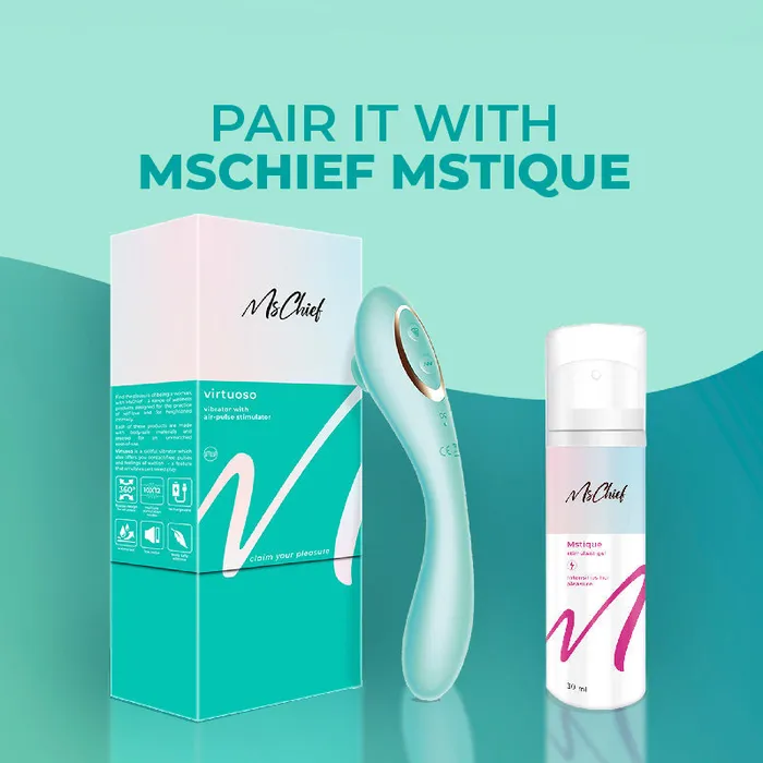 VirtuosoVibrator with Airpulse Stimulator MsChief Female Sex Toys