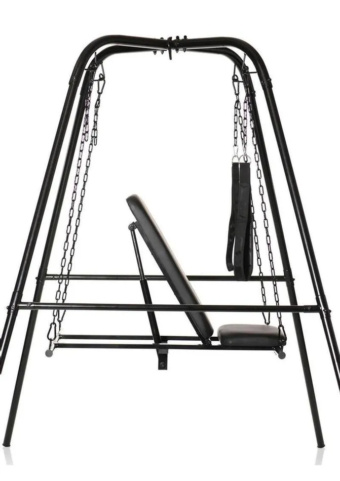 Master Series Throne Adjustable Sex Sling with Stand Master Series Male Sex Toys